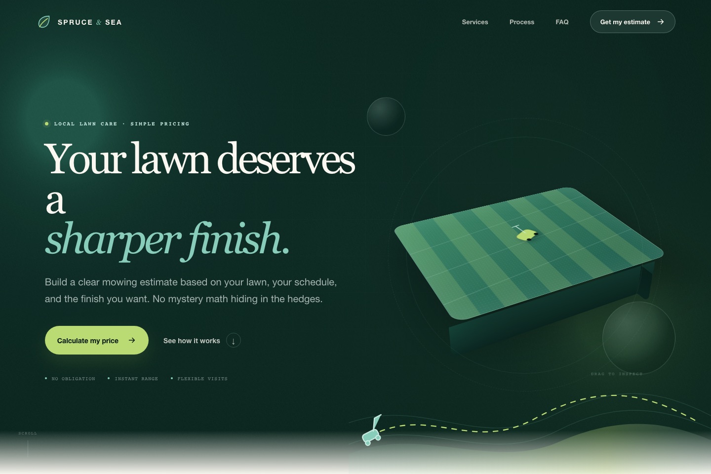 Spruce and Sea website